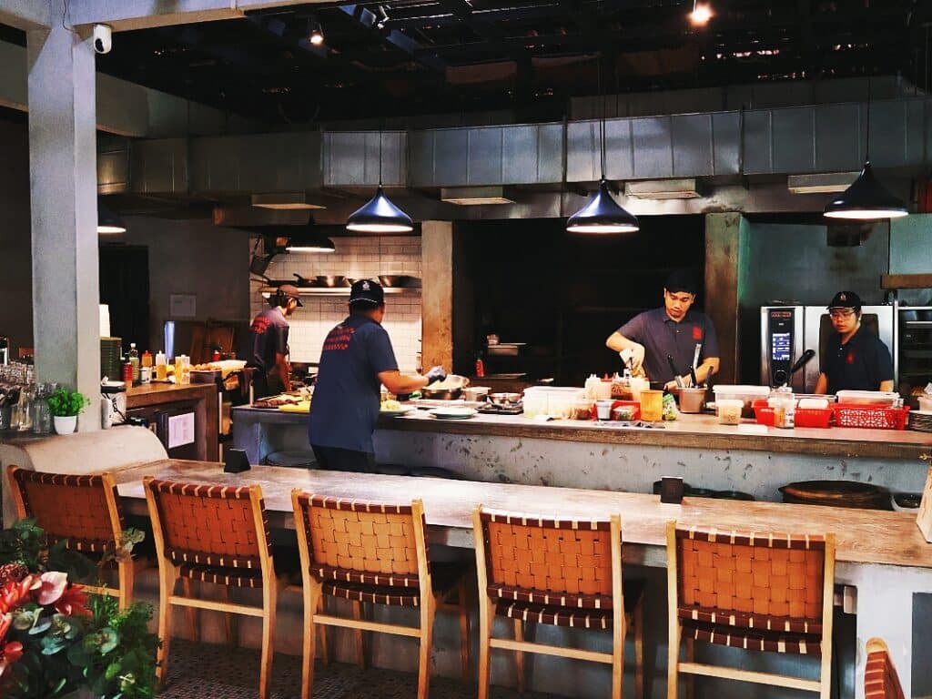 Flame & fern cafe open kitchen halal certified
